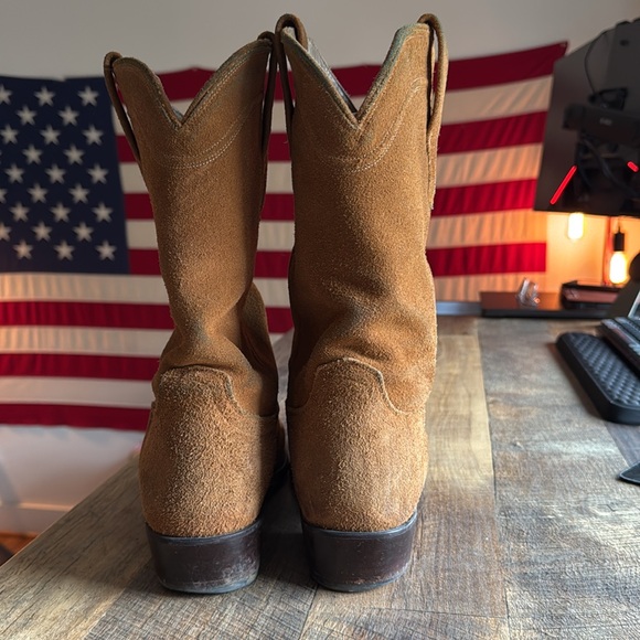 Tecovas The Johnny Cowboy Boot Size 11 1/2 D Honey Suede - Picture 4 of 6